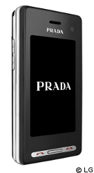 Die silbernen Applikationen am Gehäuse des Prada Phone finden sich auch am Menüsteuerknopf des Headsets